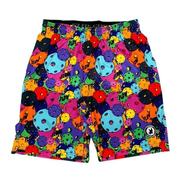 Mens Neon Motley Pickleball Short - 7"