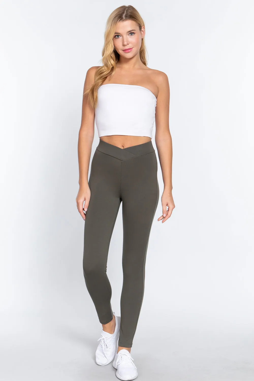 Mid Rise V-Waist Pants