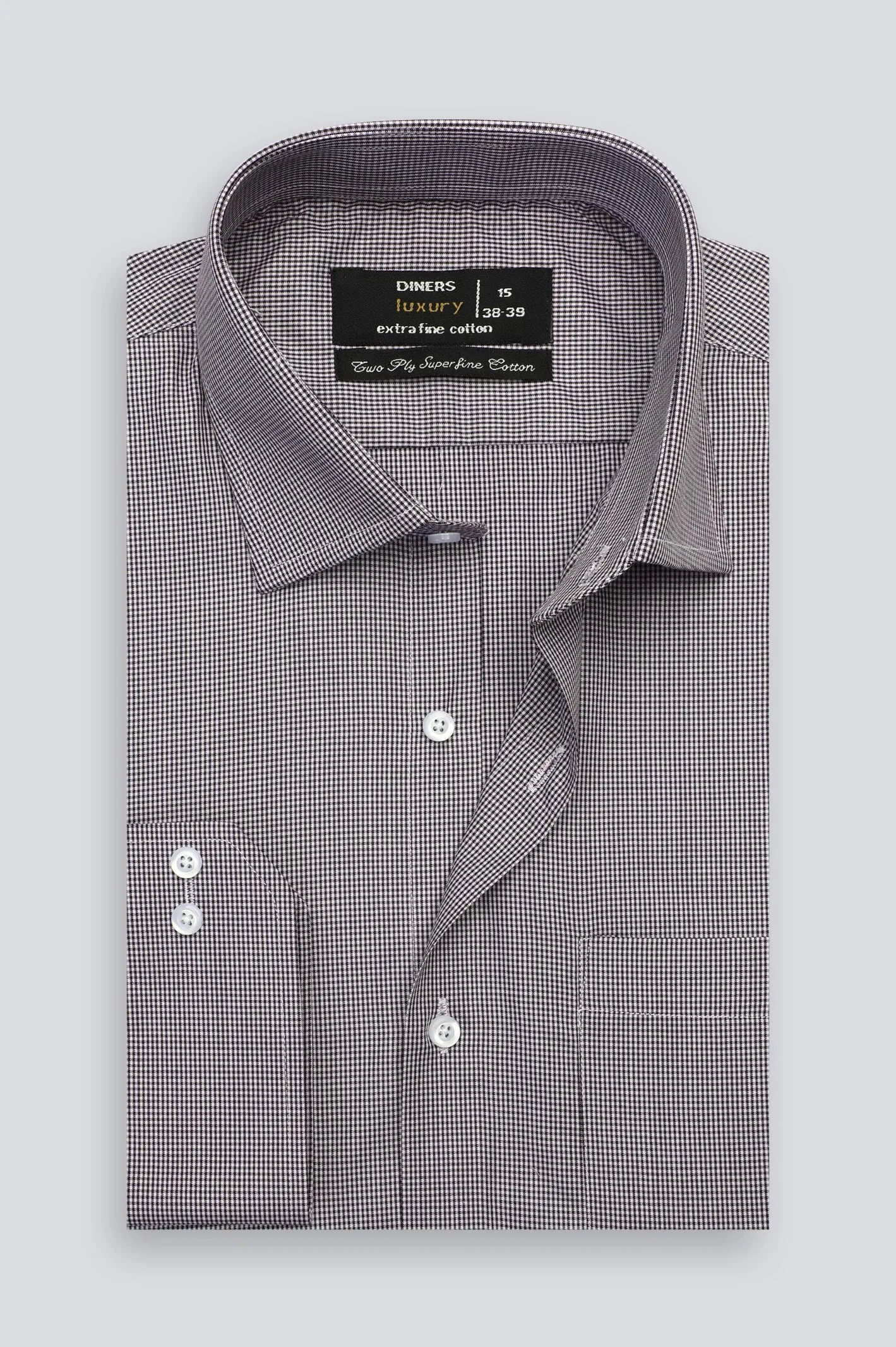 Multicolor Houndstooth Check Formal Shirt