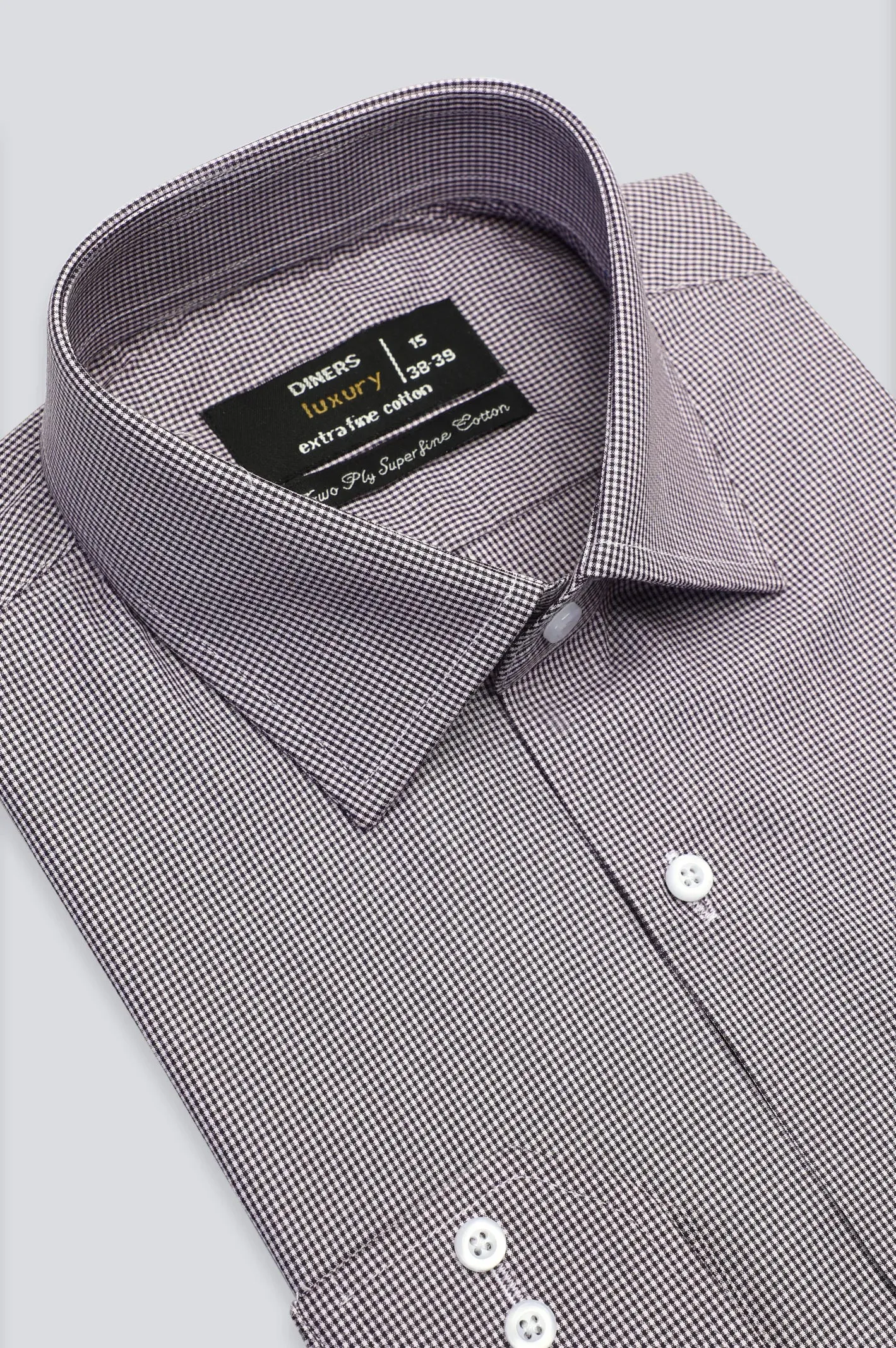 Multicolor Houndstooth Check Formal Shirt