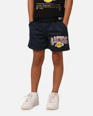 NBA Kids' Los Angeles Lakers Newark Mesh Shorts Navy