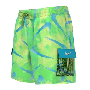 Nike - Boys Tie Dye Swoosh 4' Volley Short (Green Strike)