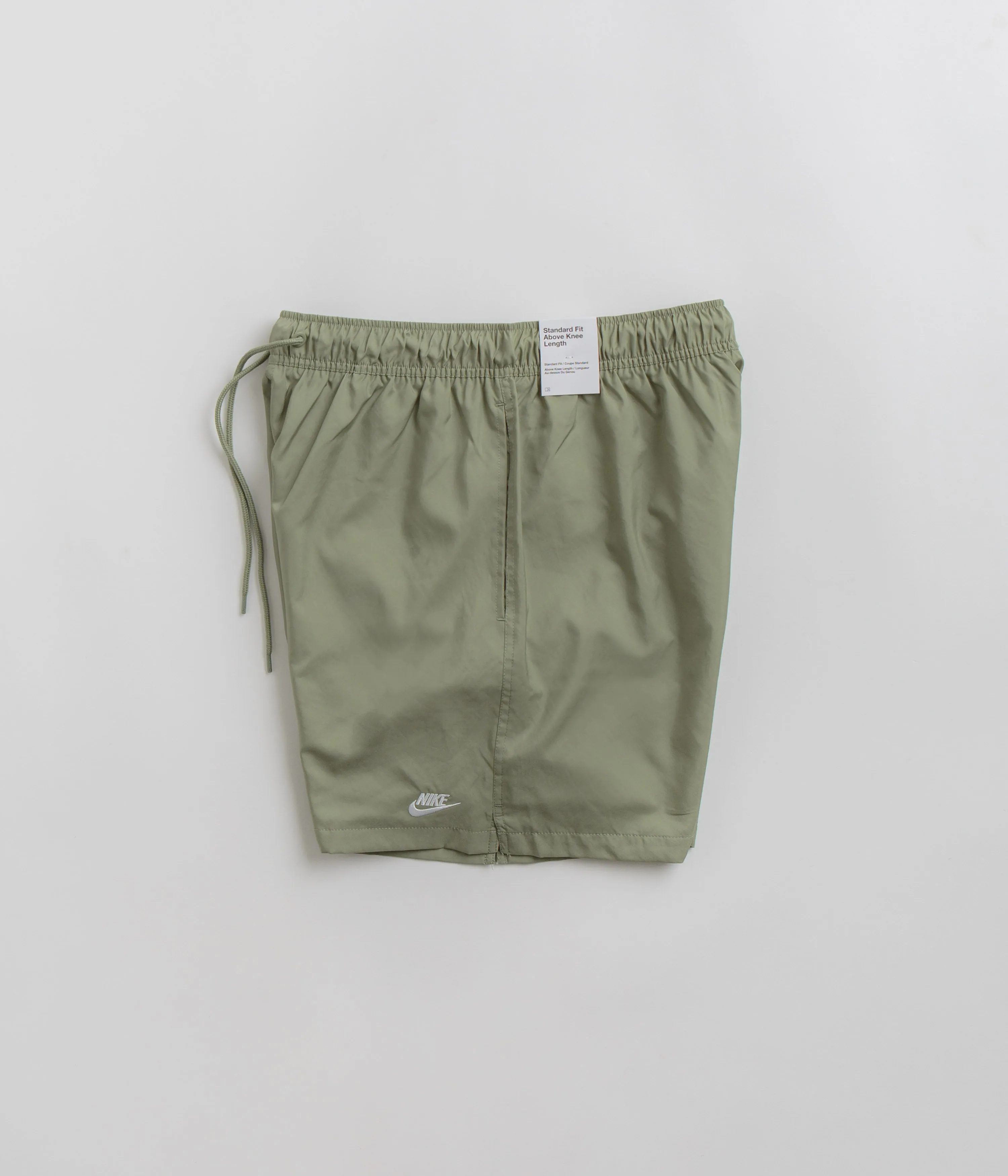 Nike Club Flow Shorts - Oil Green / White / White