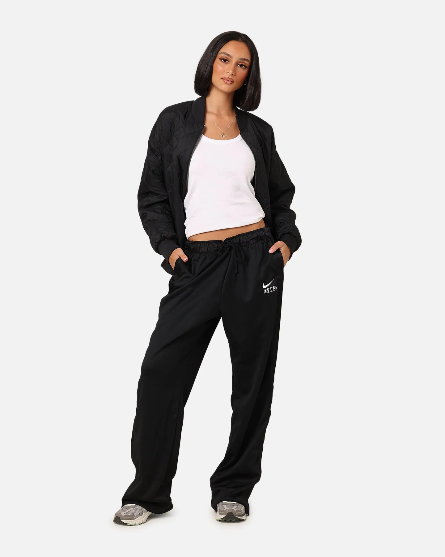 Nike Women's Sportswear Air Mid-Rise Breakaway Pants Black/White