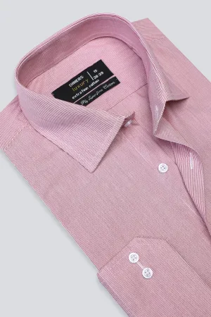 Pink Hairline Stripe Formal Shirt