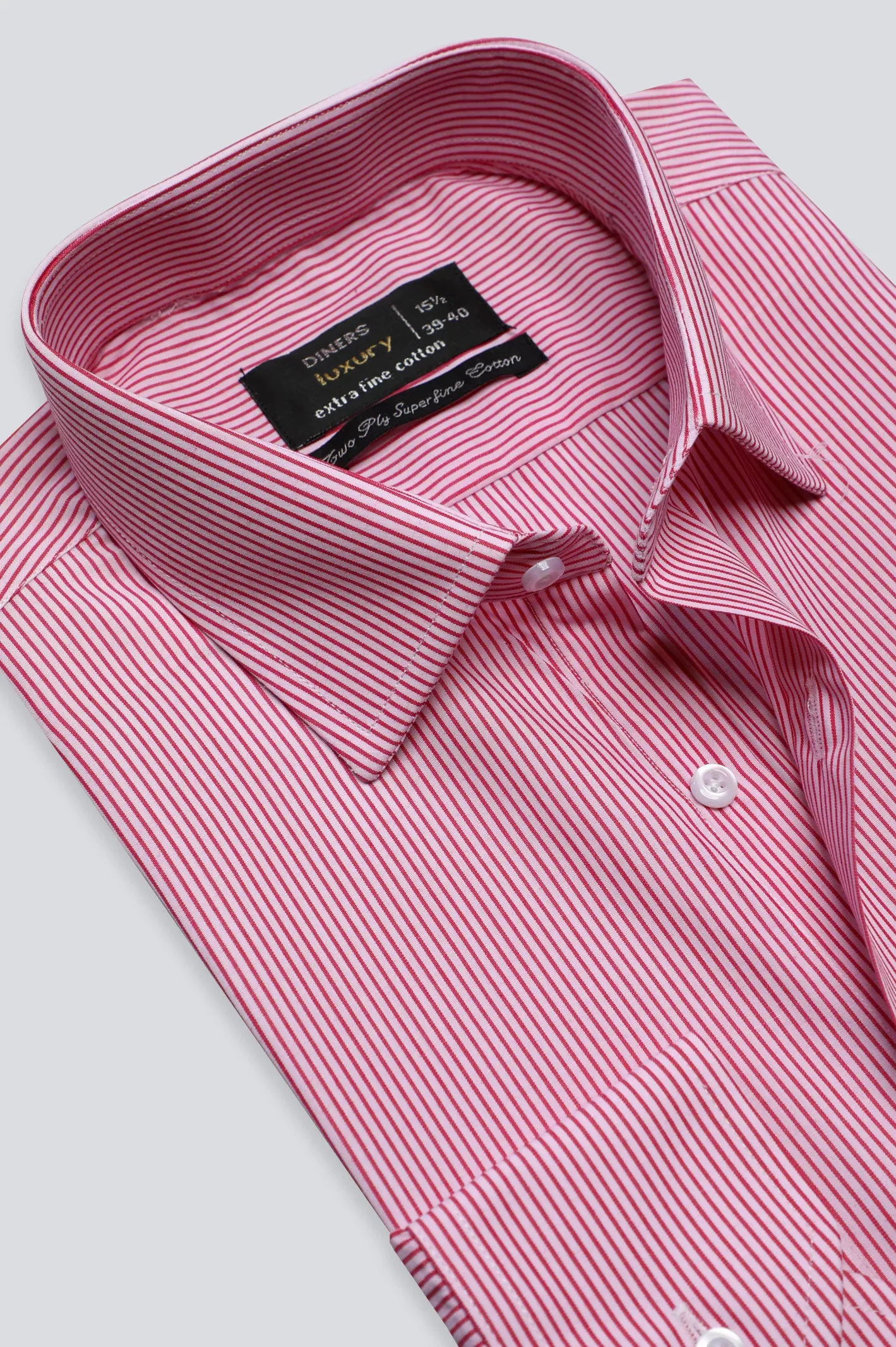 Pink Pencil Stripe Formal Shirt