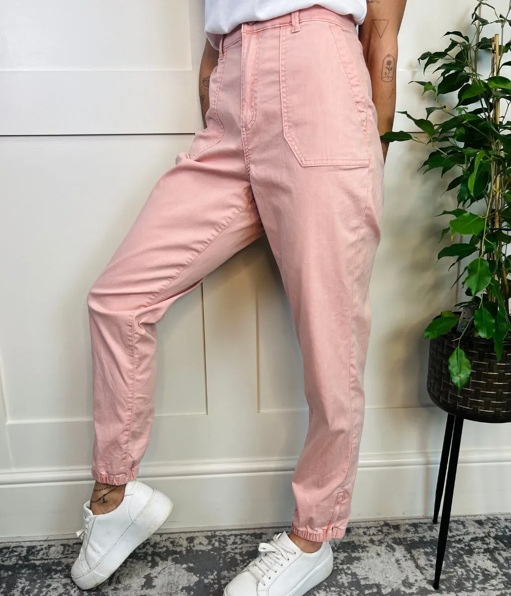 Pink Slim Fit Joggers