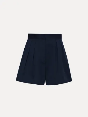 Pleat Front Shorts