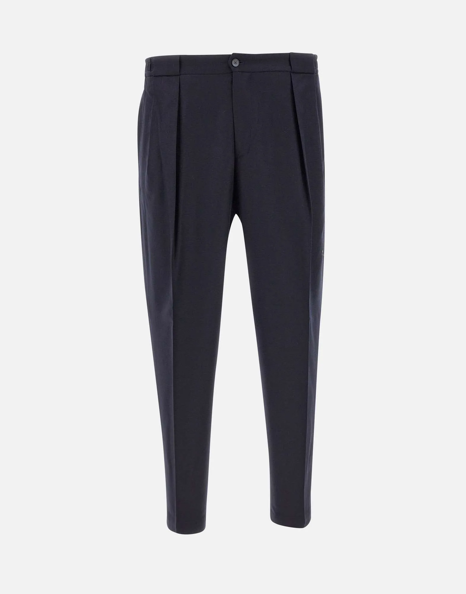 PortobelloS Navy Wool Trousers