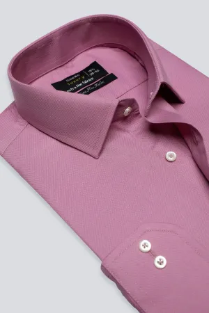 Purple Dobby Textured Formal Shirt