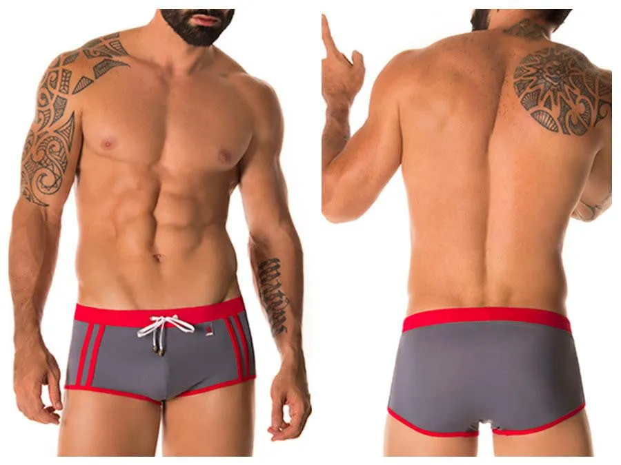 Racing Stripes Swim Trunk