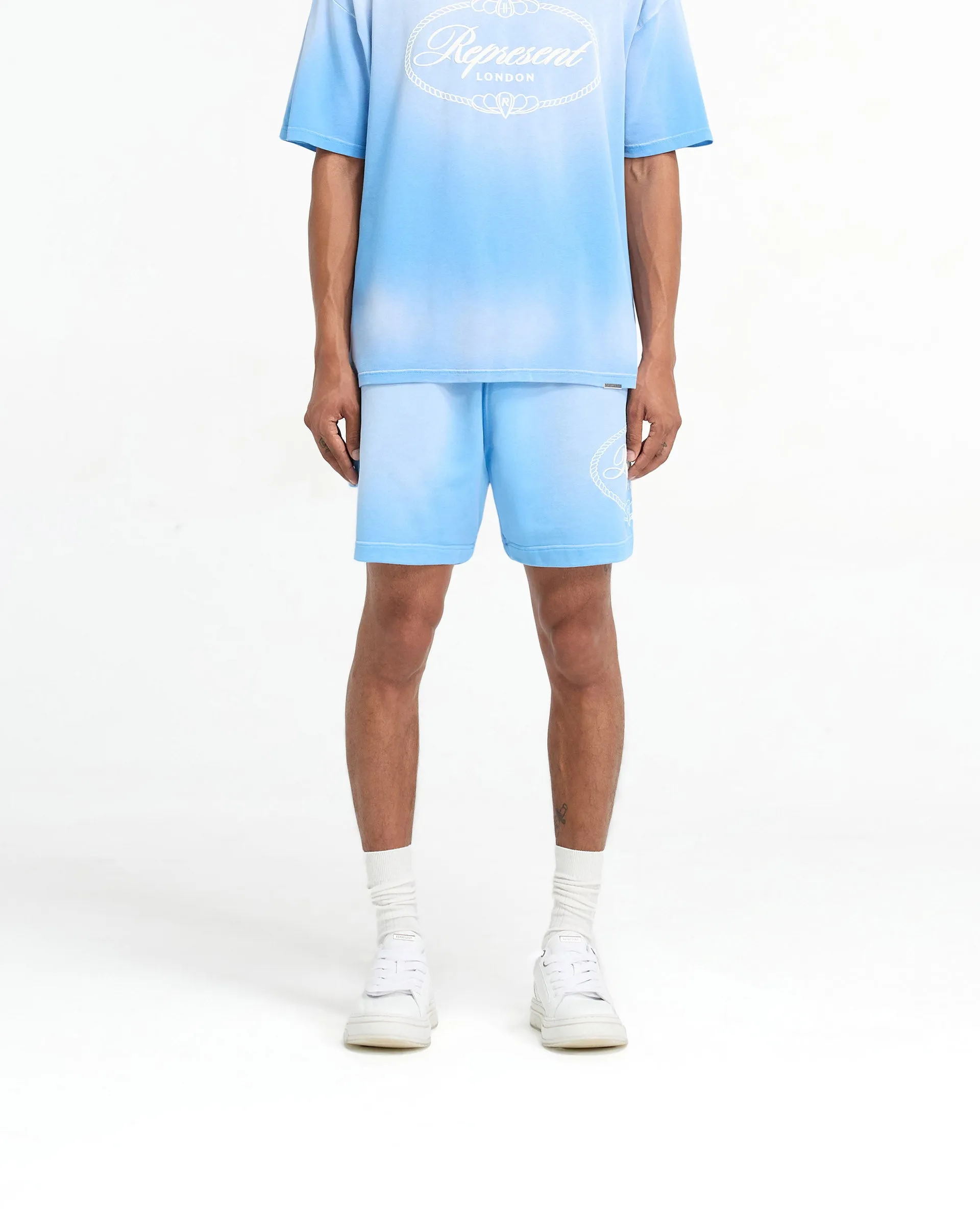 Represent X Harrods Crest Short - Cloud Blue