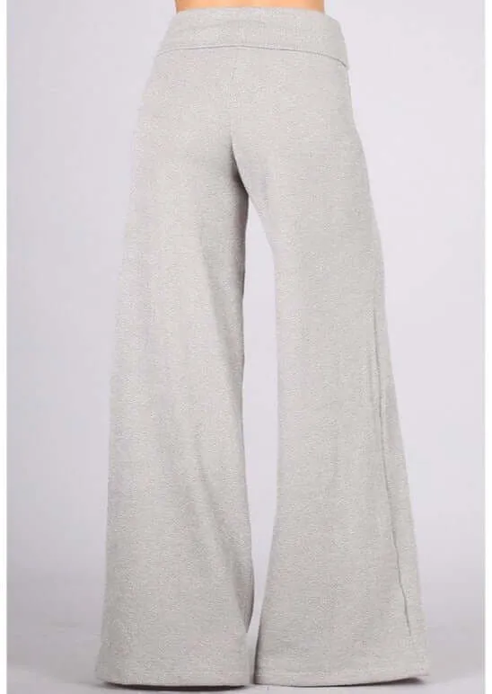 Sleek Hacci Mélange Sweater Knit Pants Made in USA - CLEARANCE FINAL SALE