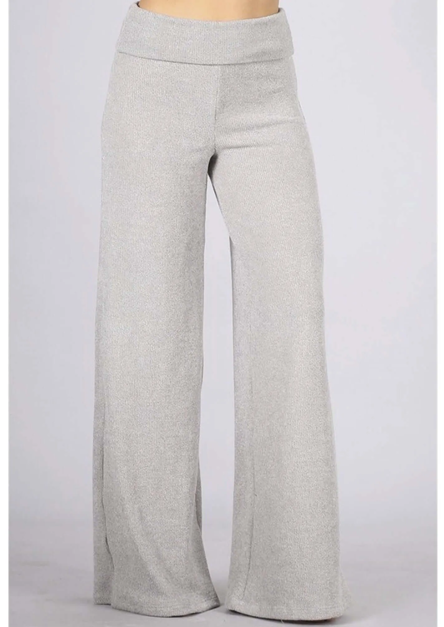 Sleek Hacci Mélange Sweater Knit Pants Made in USA - CLEARANCE FINAL SALE