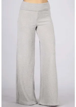 Sleek Hacci Mélange Sweater Knit Pants Made in USA - CLEARANCE FINAL SALE