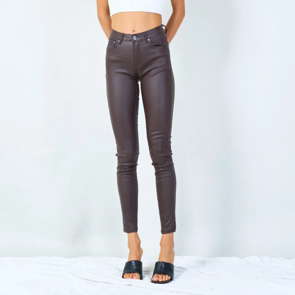 Sleek skinny jeans with five pockets wholesale