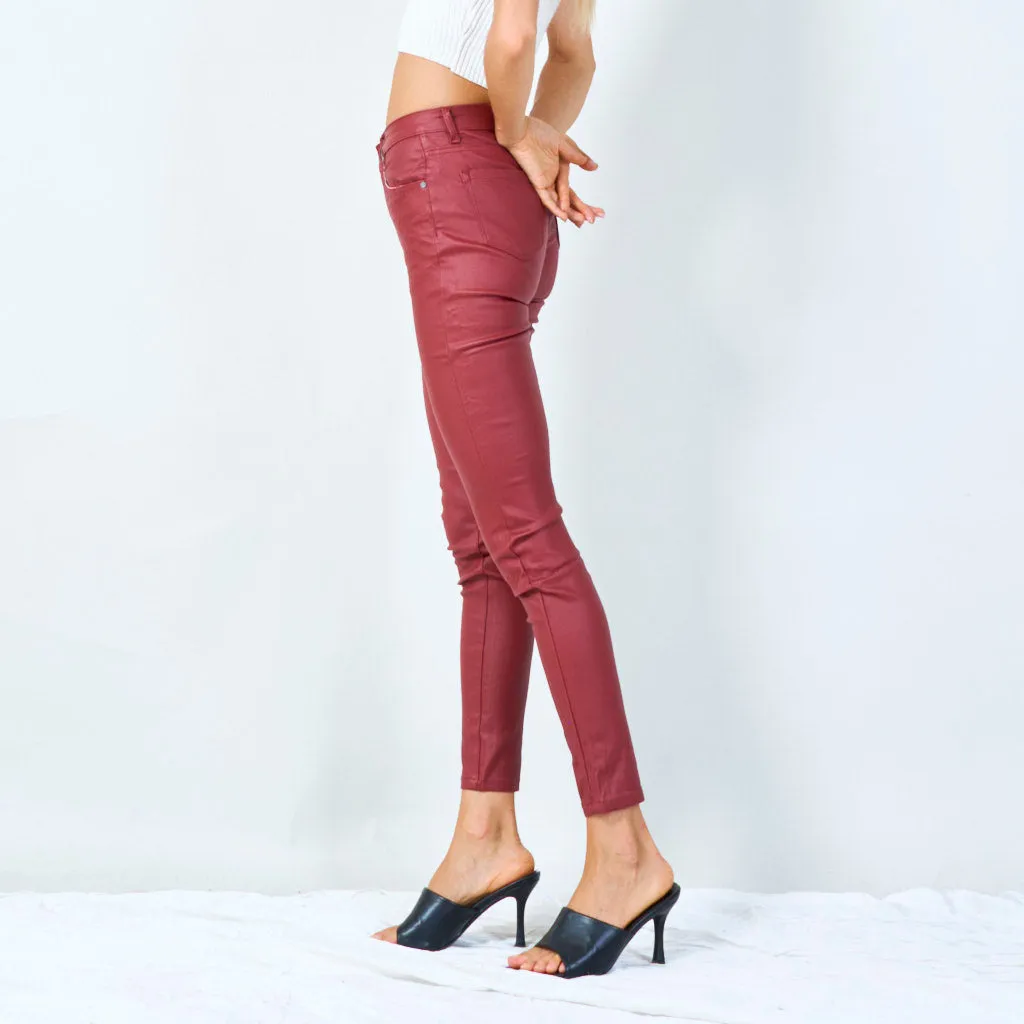 Sleek skinny jeans with five pockets wholesale