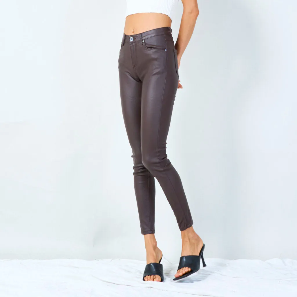 Sleek skinny jeans with five pockets wholesale