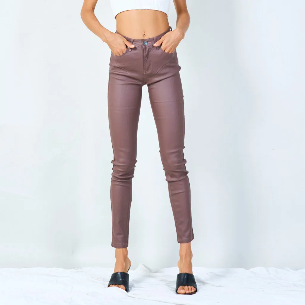 Sleek skinny jeans with five pockets wholesale