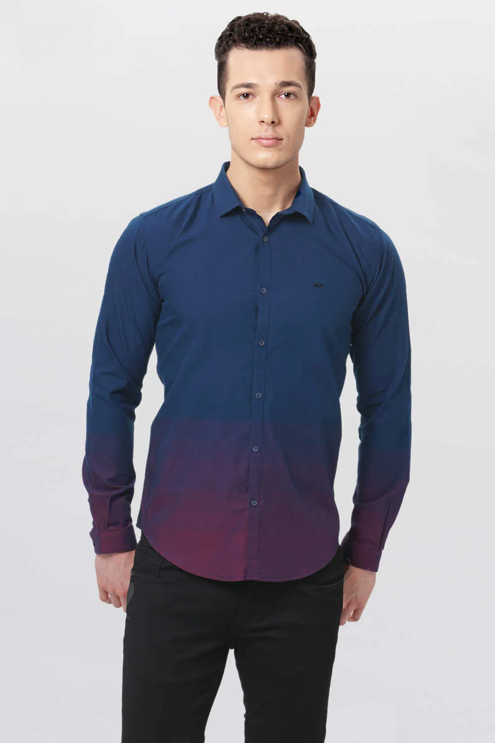 Slim Fit Grading Engineered Stripe Shirt