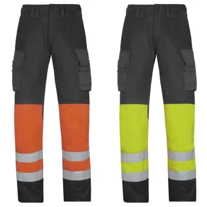 Snickers 3833 loose fit High Visibility Work Trousers