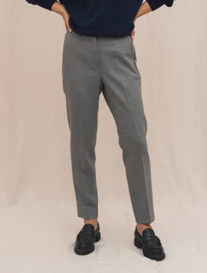 Stretch Wool Taperd fit Trousers Grey