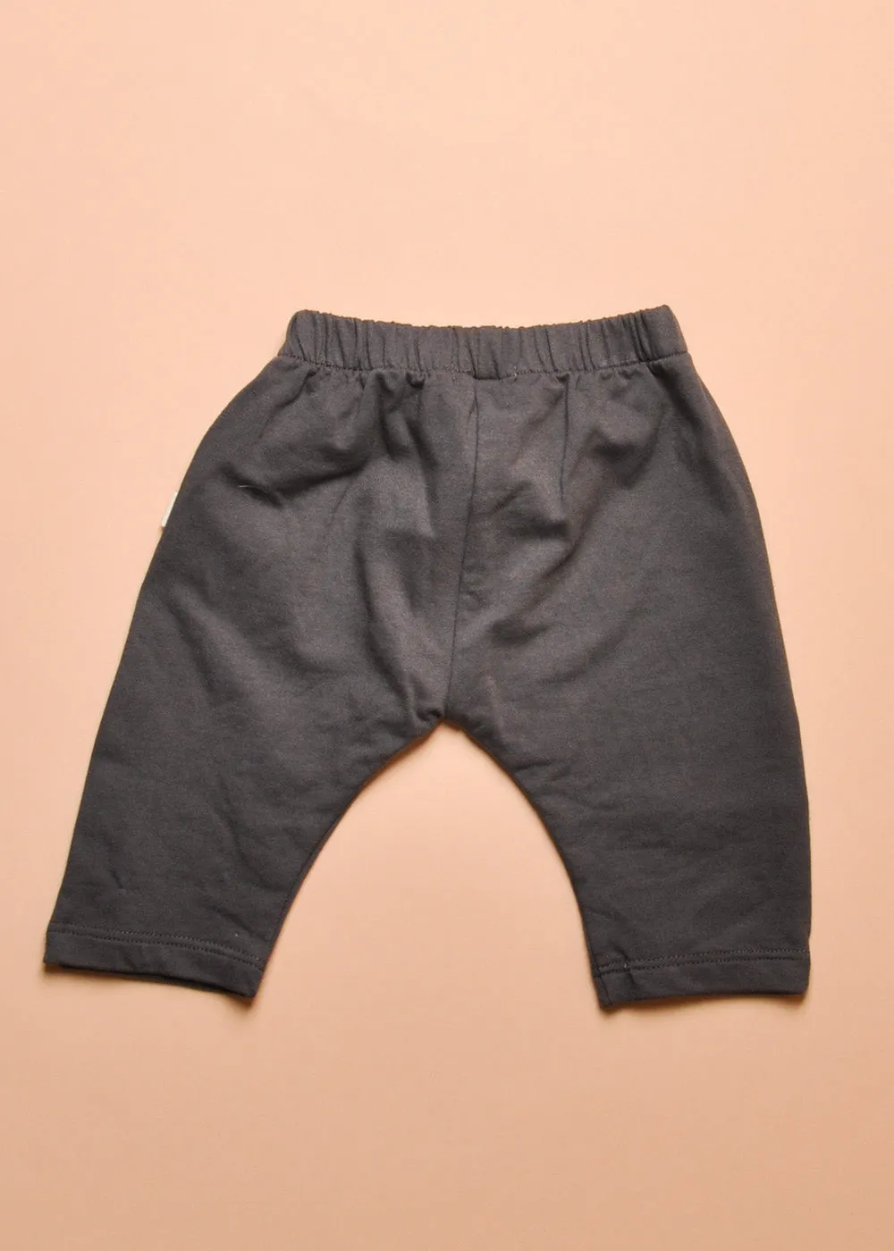 STRETCHY PULL-UP PANTS - CHARCOAL