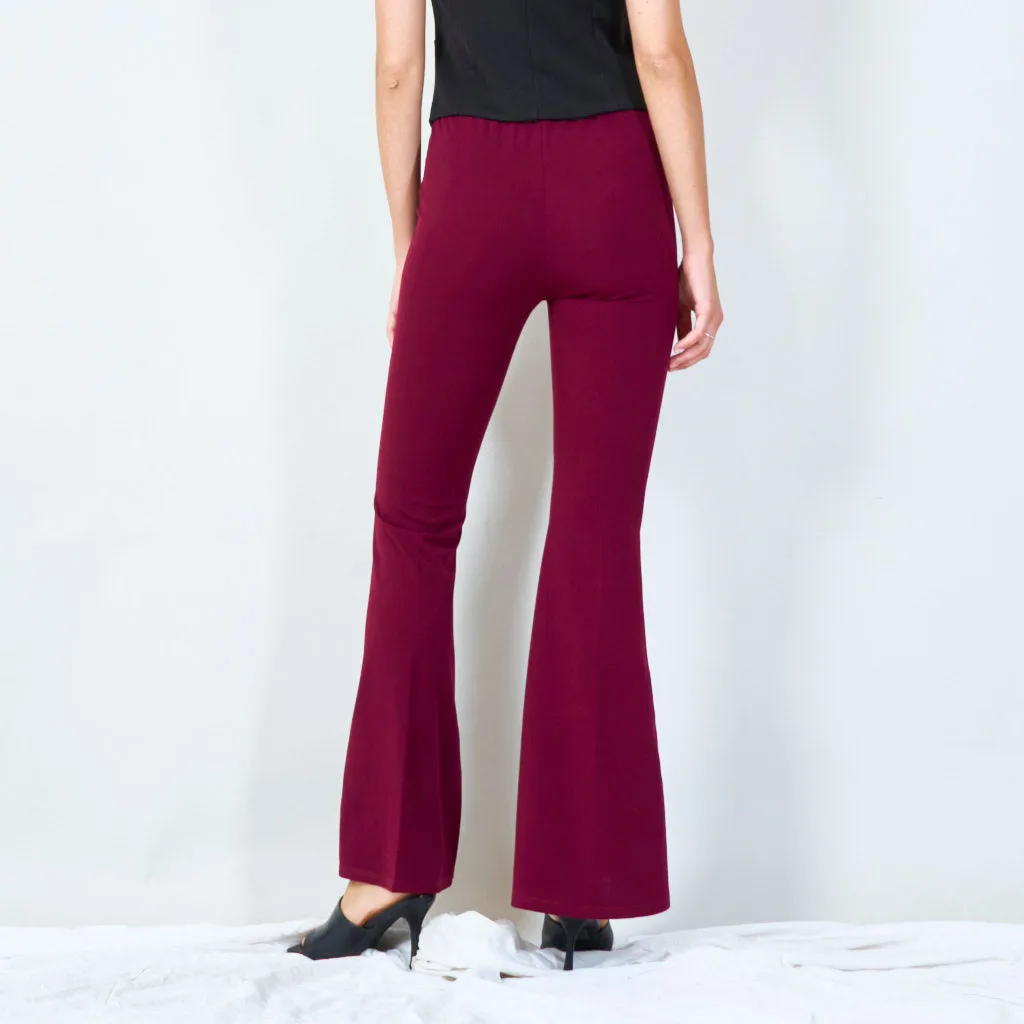 Stylish high-waisted flared pants wholesale