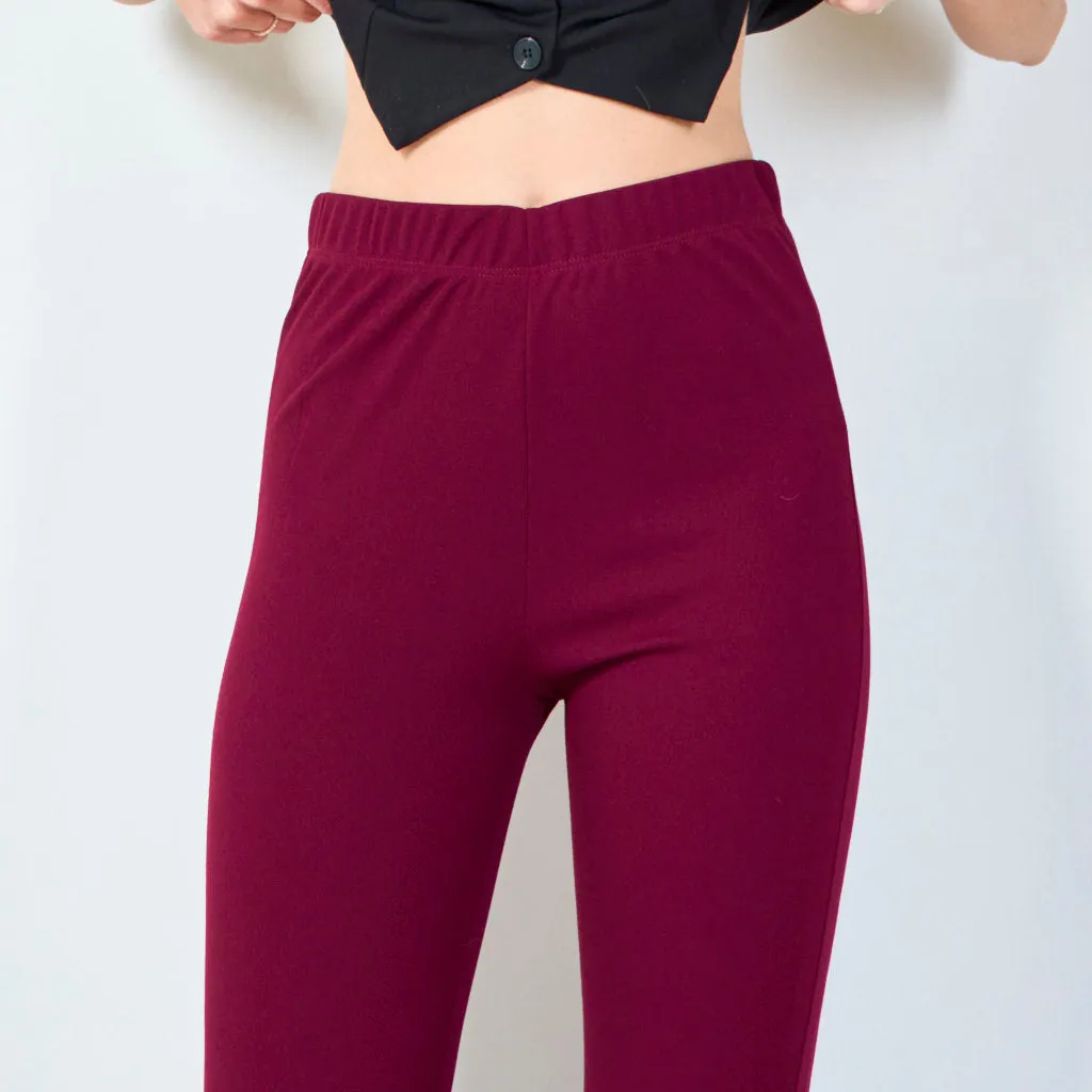 Stylish high-waisted flared pants wholesale