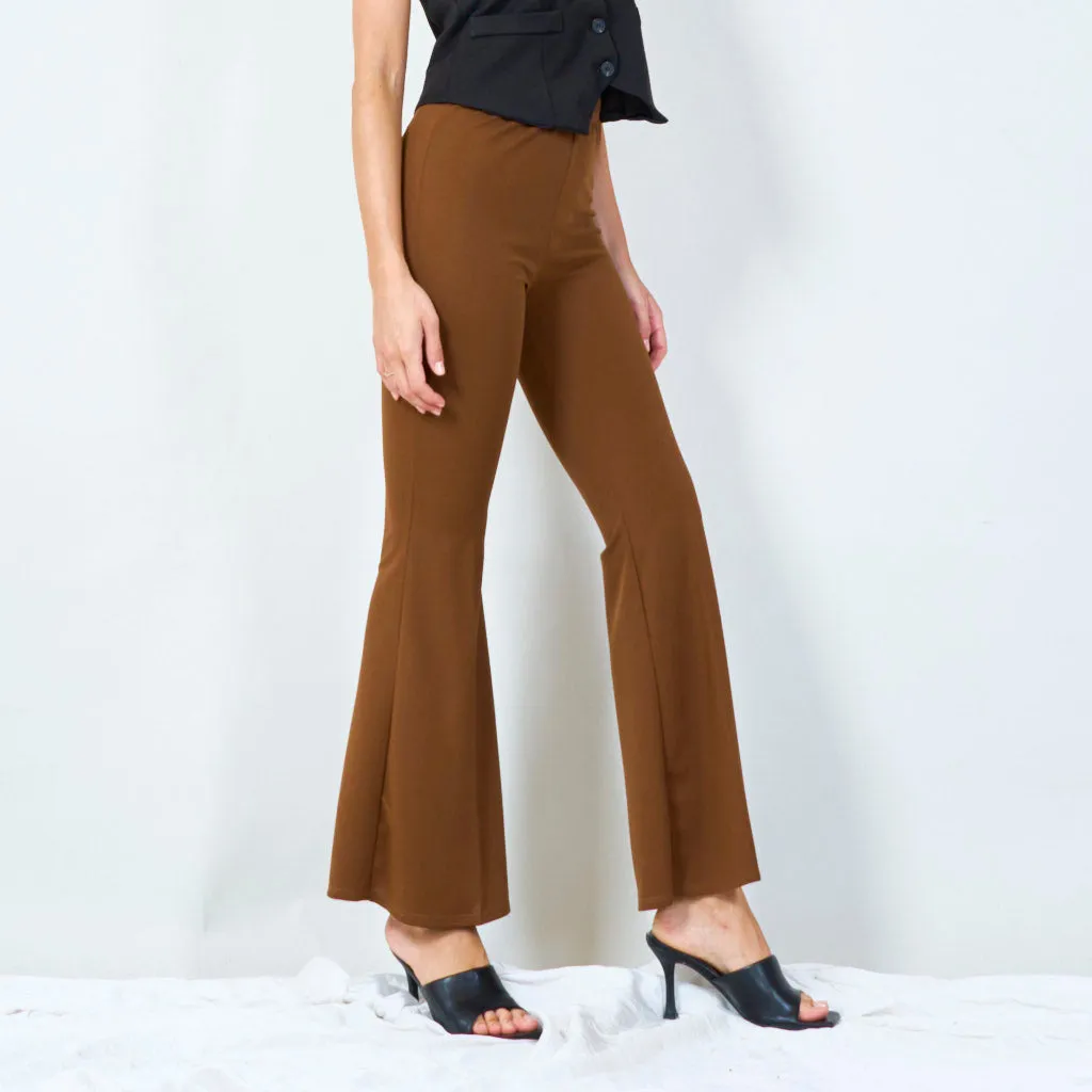 Stylish high-waisted flared pants wholesale