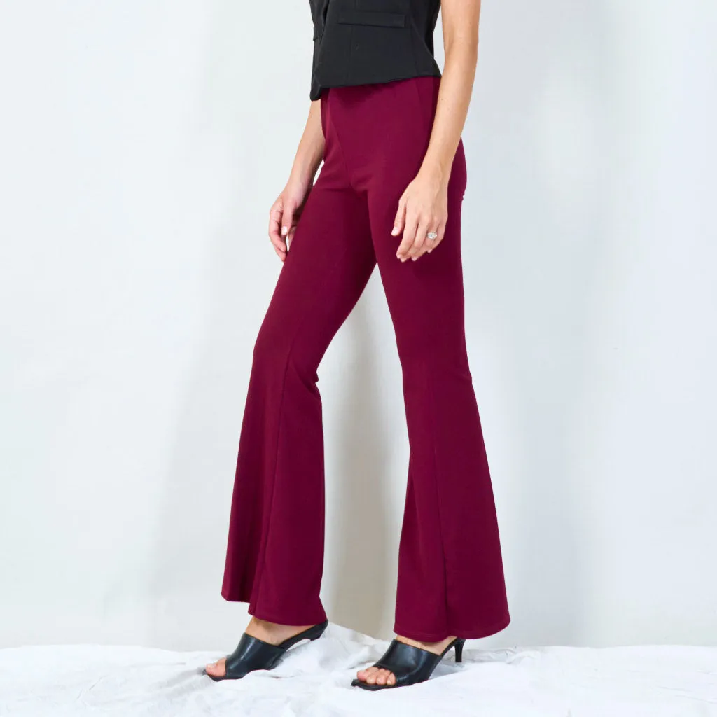 Stylish high-waisted flared pants wholesale