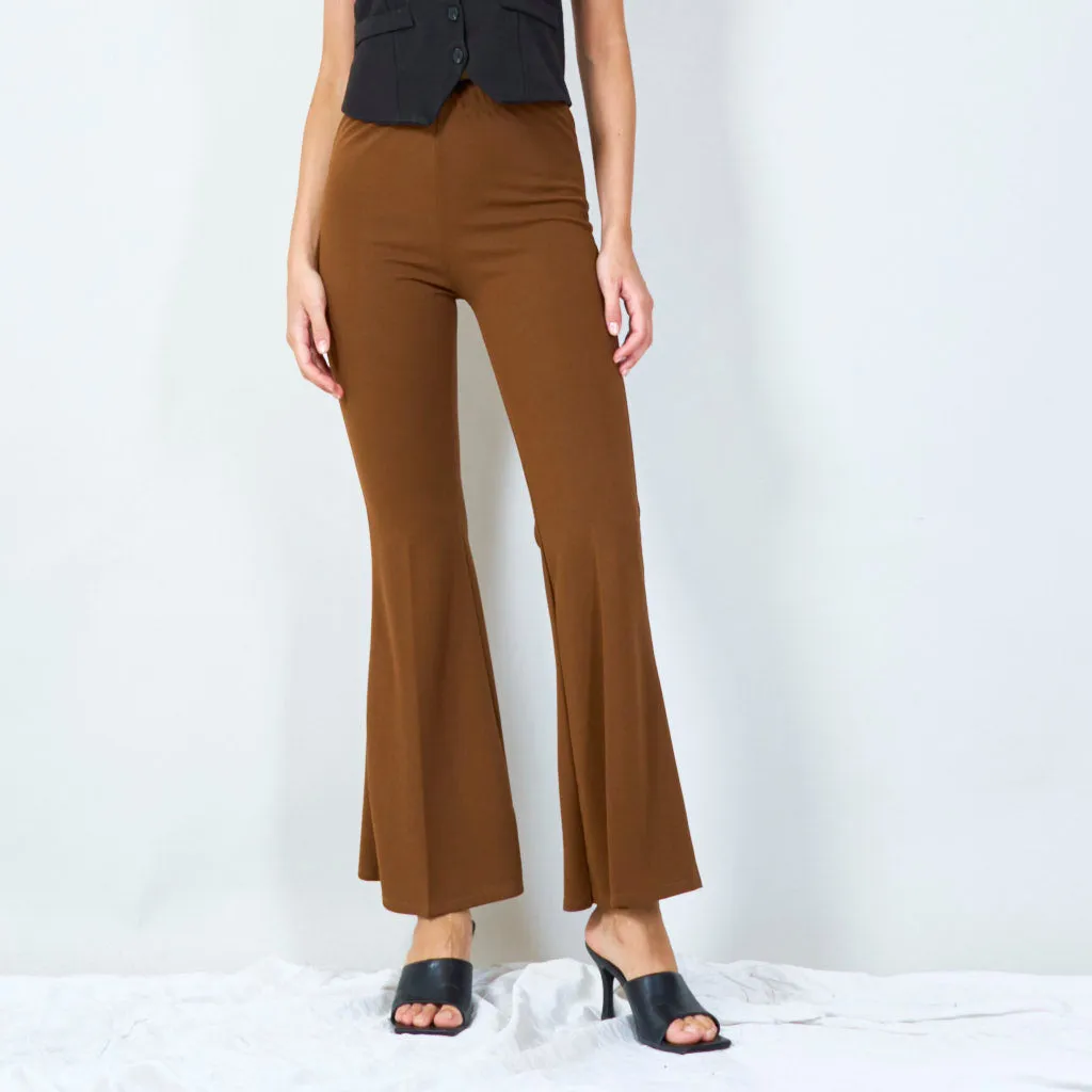 Stylish high-waisted flared pants wholesale