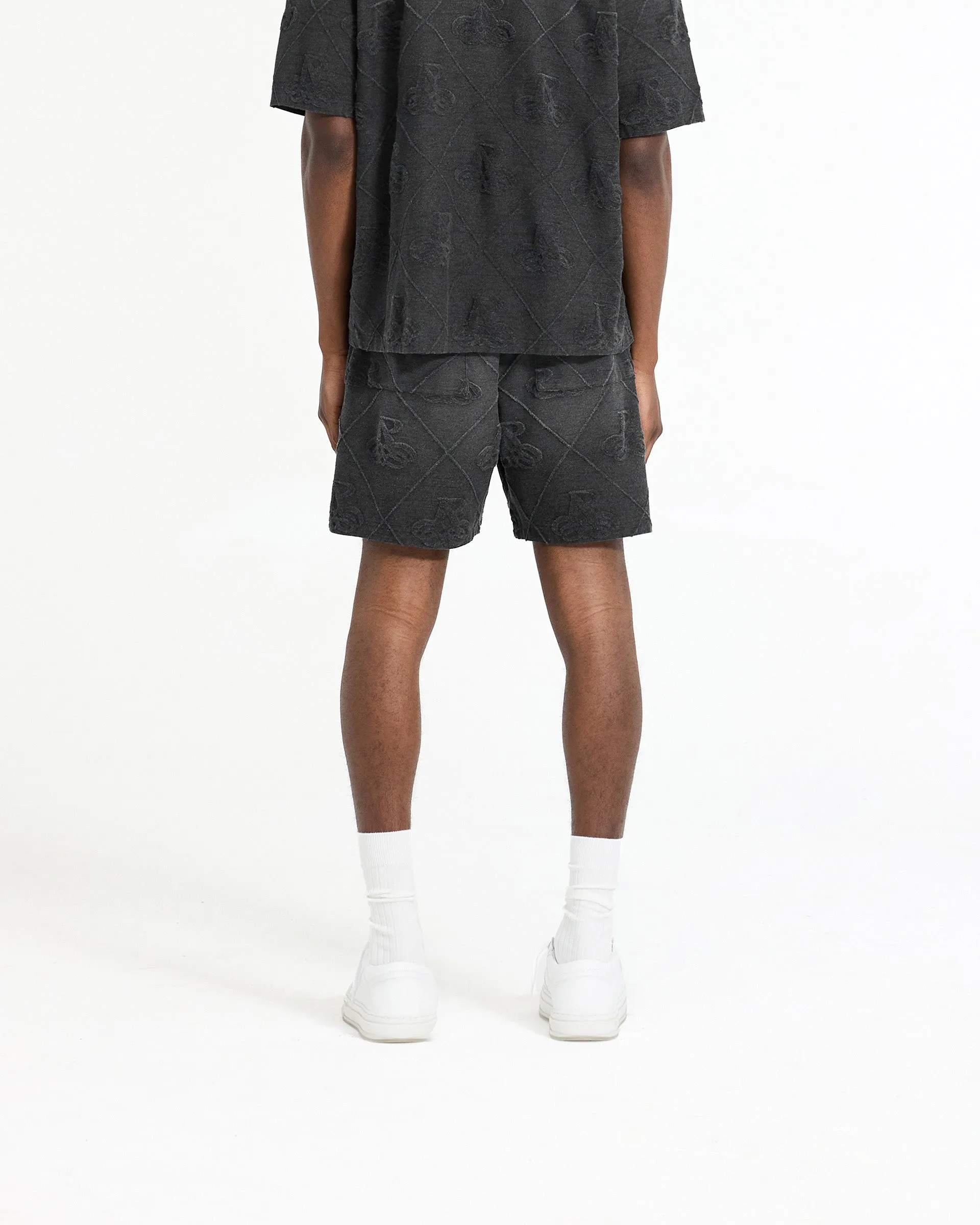 Towelling Short - Jet Black