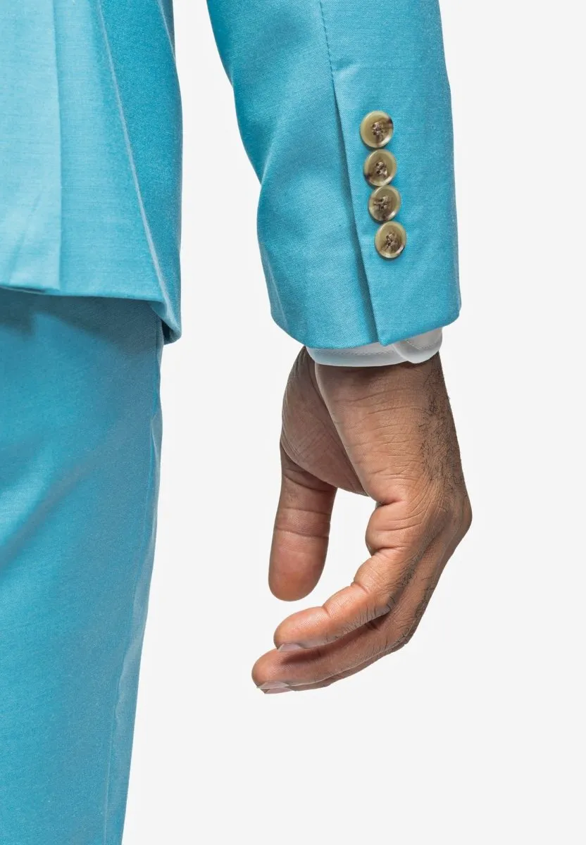 Turquoise 2 Button Suit