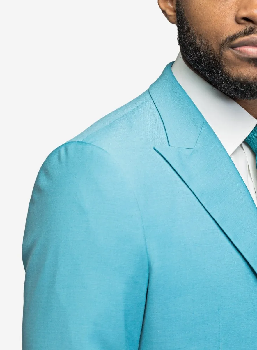 Turquoise 2 Button Suit