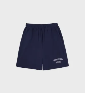 Wellness Club Gym Short - Navy/White