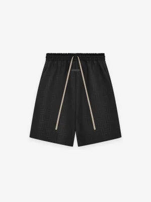 Wool Jacquard Relaxed Short