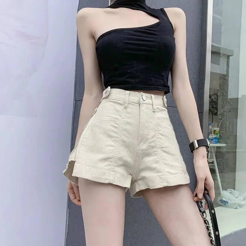 Y2K High Waist Denim Shorts Korean Style