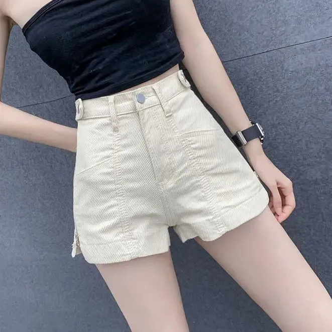 Y2K High Waist Denim Shorts Korean Style